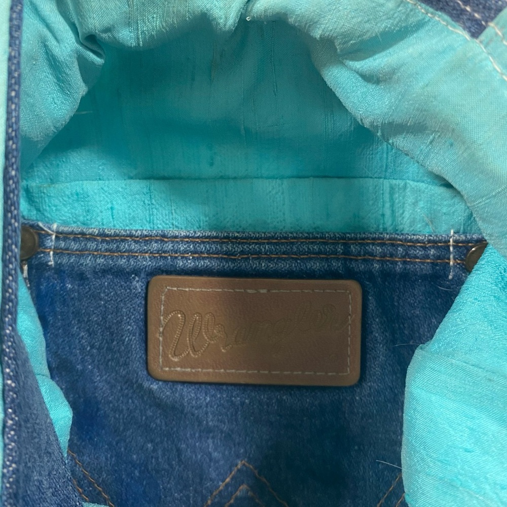 Wrangler Patchwork Bag Shoulder Bag Boho Denim Colorful Hobos Bag View 3